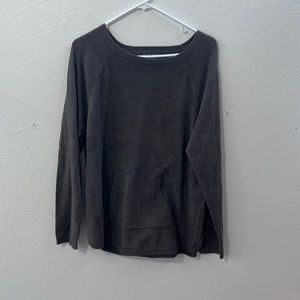 Barefoot Dreams CozyChic Ultra Lite Brown Pullover Sweater XL NEW